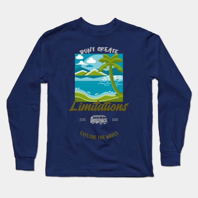 no limits bodysurf Long Sleeve T-Shirt by bodyinsurf